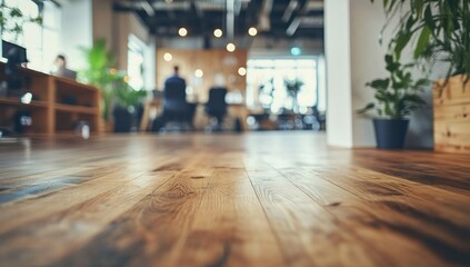 Modern Office Interior Design: Hardwood Floor Focus