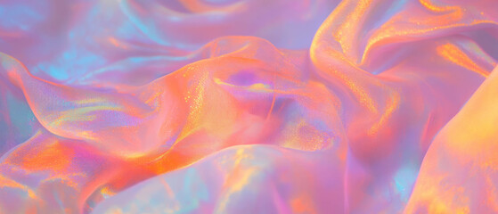 Obraz premium Vibrant tie-dye patterns with swirling textures and shimmering colors