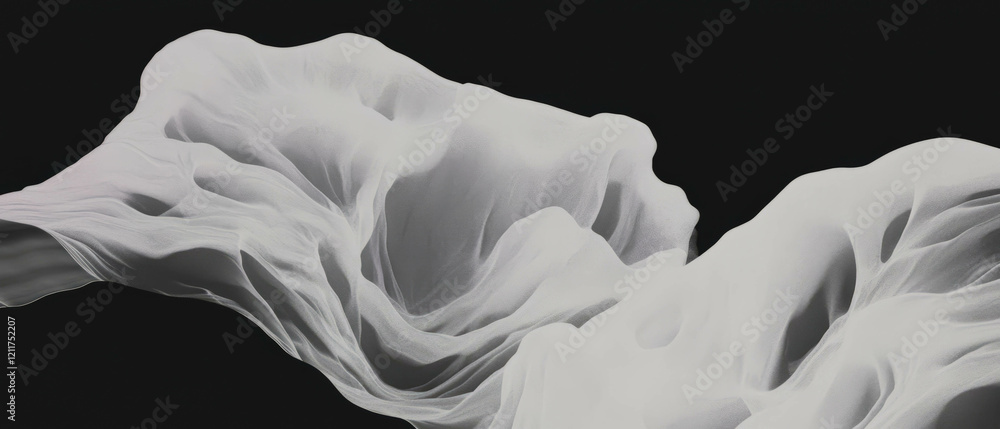 Poster Exploring the interplay of transparent layers and shapes in a dynamic abstract composition