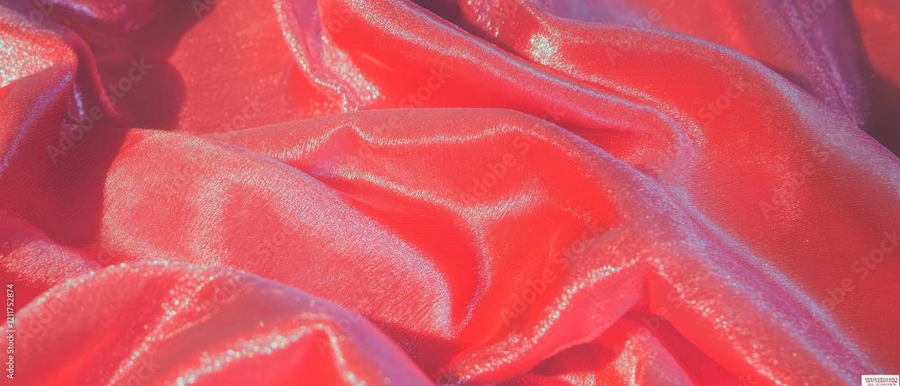 Poster rich texture of velvet ribbons in vibrant colors displaying soft pile and shine
