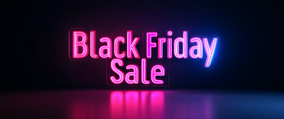 Obraz premium Black friday sale tag circle banner and background. AI generative.