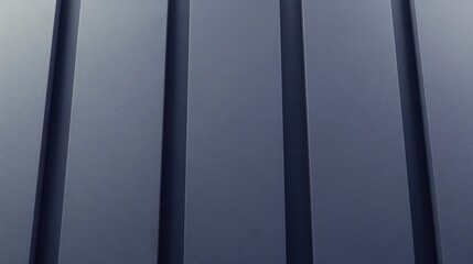 Dark gray metal panels subtly textured vertical lines create sleek modern aesthetic. AI Generated