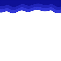 Abstract Dark Blue Top Page Border