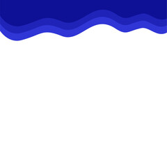 Abstract Dark Blue Top Page Border