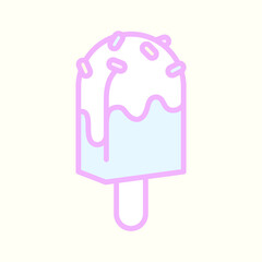 チョコスプレーアイスバーイラスト★