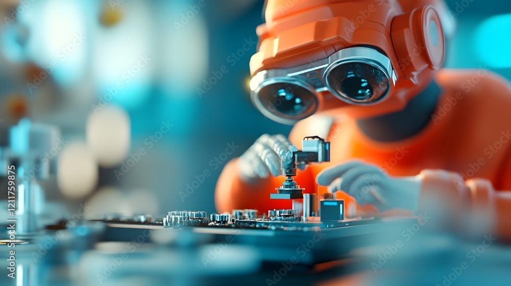 Poster robots conducting advanced scientific experiments in space laboratories
