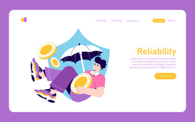 Fototapeta premium Banking Sector. Flat Vector Illustration