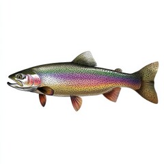 Obraz premium Vibrant Rainbow Trout Illustration