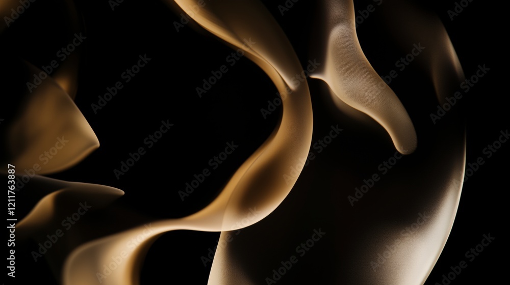 Poster a blurry image of a person's hand with a dark background. the image has a mysterious and dreamy feel