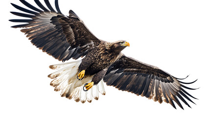 Obraz premium american bald eagle on white background