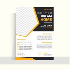Modern construction flyer design