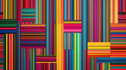 Abstract Colorful Striped Pattern