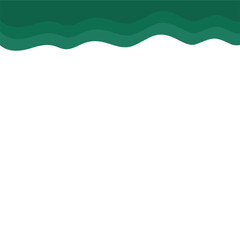 Obraz premium Abstract Dark Green Page Border