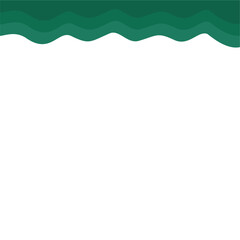 Obraz premium Abstract Dark Green Page Border