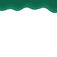 Obraz premium Abstract Dark Green Page Border