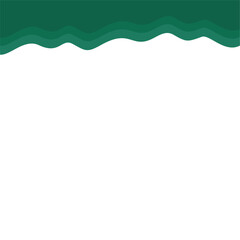 Abstract Dark Green  Page Border