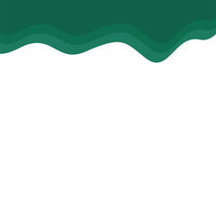 Abstract Dark Green  Page Border