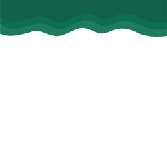 Abstract Dark Green  Page Border