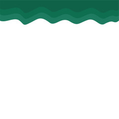 Abstract Dark Green  Page Border