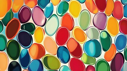 Colorful Abstract Pebble Pattern