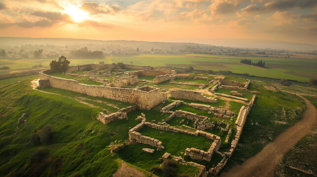 Megiddo in daylight Megiddo an ancient city in Isr_004