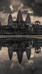 Obraz premium Mystical atmosphere Angkor Wat is imbued with an a_006