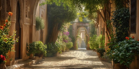 Fototapeta premium Mystical atmosphere In the atmosphere of Fez legen_006