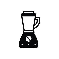 Black solid icon for blender