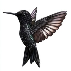 Obraz premium Elegant Hummingbird in Flight