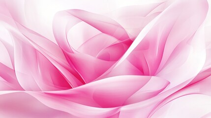 Pink fabric swirls, soft background, elegant design, website header