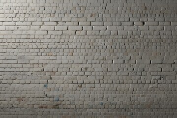 White painted old brick Wall panoramic background Generative AI