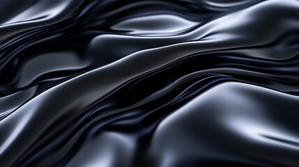 Fototapeta premium Black and Smooth Abstract Hexagonal Background for Sleek and Modern Design Applications