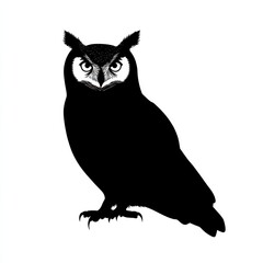 Fototapeta premium Majestic Owl Silhouette