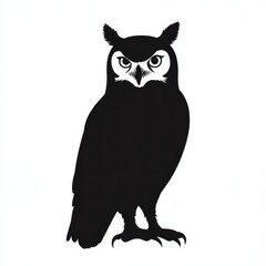 Fototapeta premium Majestic Owl Silhouette