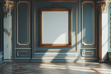 Pixel Perfect Image of Art Gallery Antique Frame Concept