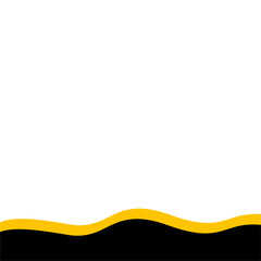 Black And Gold Wavy Footer