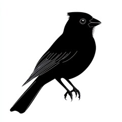 Obraz premium Silhouette of a small bird