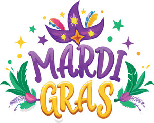 Vibrant Mardi Gras Celebration Vector Design