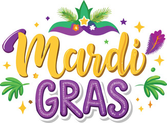 Vibrant Mardi Gras Celebration Vector Design