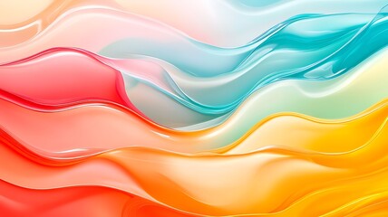 Obraz premium Abstract Colorful Waves Flowing Design