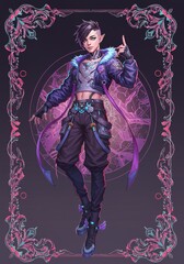 AI-Generated Epic Fantasy Gaming Collectible Cards: Heroic RPG Character Portraits for Digital and Trading Card Games