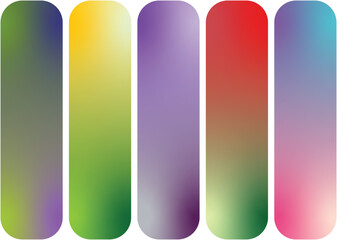 Set of colorful gradients. Colorful gradients collection