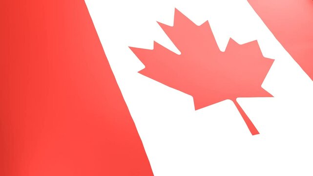 CANADA WAVING FLAG 3D MOTION GRAPHIC