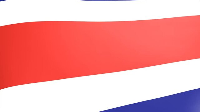 COSTA RICA WAVING FLAG 3D MOTION GRAPHIC