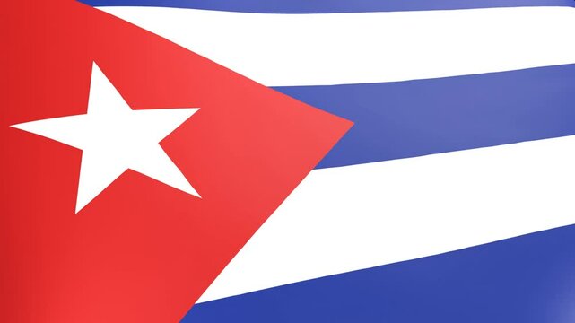 CUBA WAVING FLAG 3D MOTION GRAPHIC