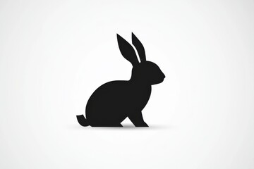 Fototapeta premium Silhouette of a rabbit