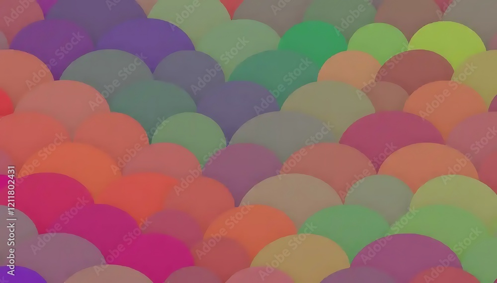 Aufkleber abstract colorful overlapping circles pattern design