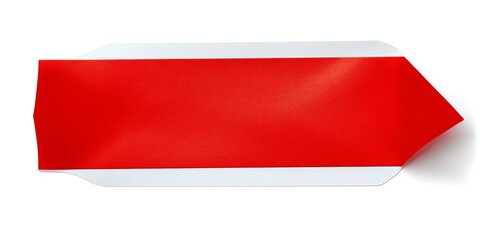 Obraz premium Red paper sticker label isolated