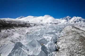 Mount Shishapangma and Yebokangal Ri glacier in Tibet