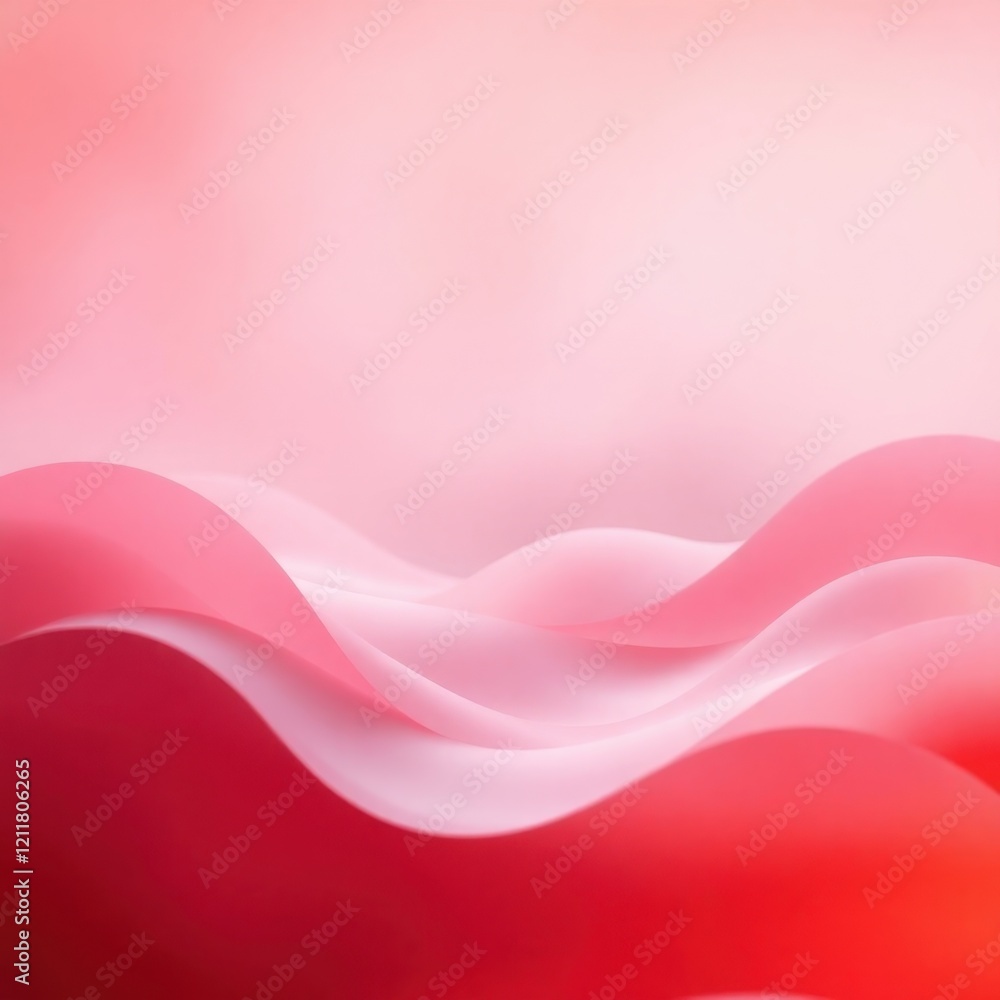 Poster soft waves of pink and red hues gently blend together to create a captivating abstract visual that e